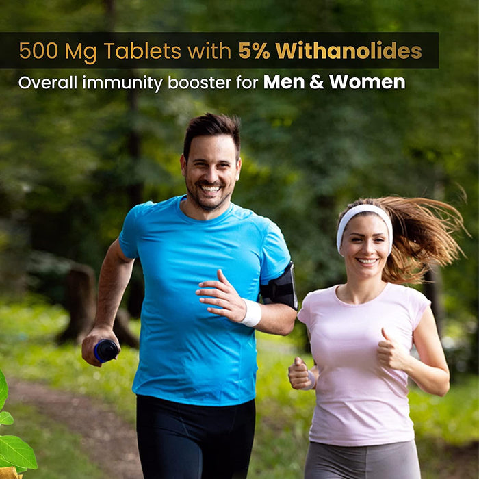 Ashwagandha Tablets 500MG With 5% Withanolides  Extracted From Real Ashwagandha Herb - cureado.in