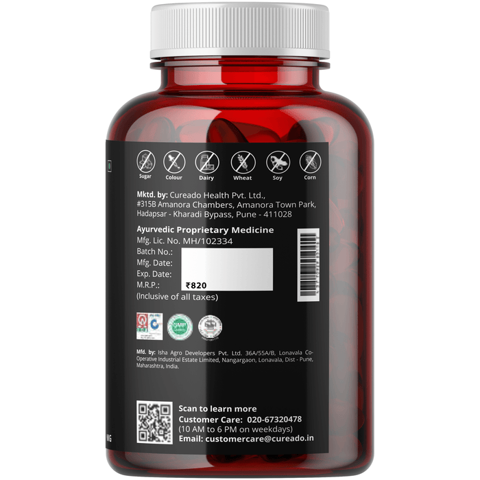 Ashwagandha Tablets 500MG With 5% Withanolides  Extracted From Real Ashwagandha Herb - cureado.in